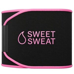 Sweet Sweat Waist Trimmer Belt Neoprene Fitness Core Trainer Black Pink Logo